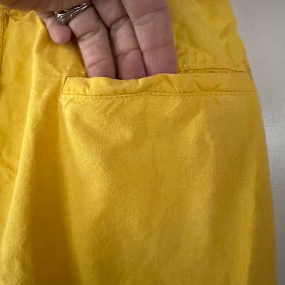 Vintage 80s Benetton Trousers Italy 40 US 4 Fits 0 Baggies Pants Yellow Pleated - Picture 8 of 11
